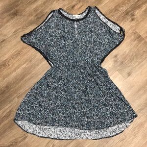 AE Open Back. Could shoulder. Floral dress - M